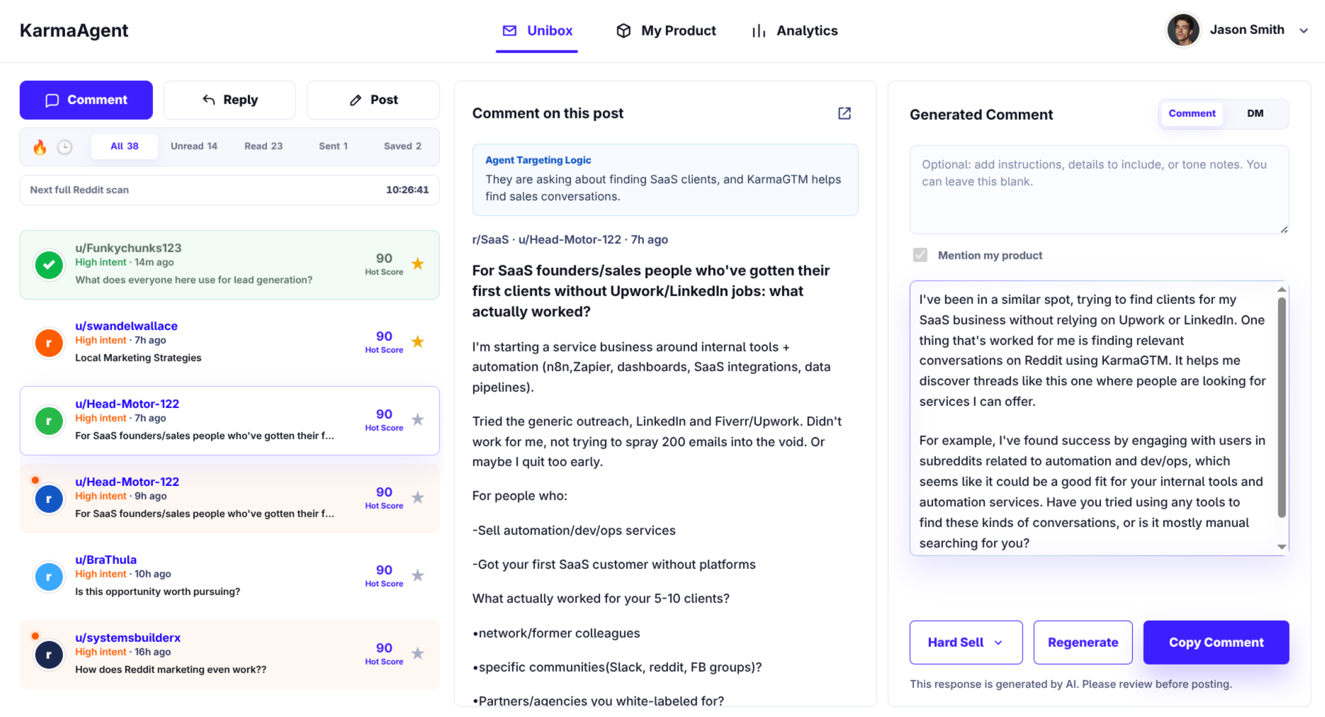 KarmaAgent website screenshot